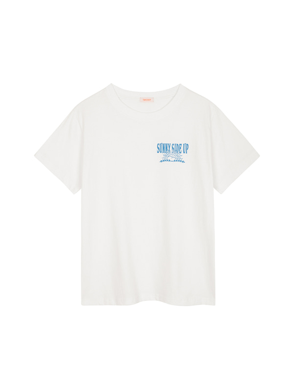 우먼스 써니사이드업 티셔츠(화이트)