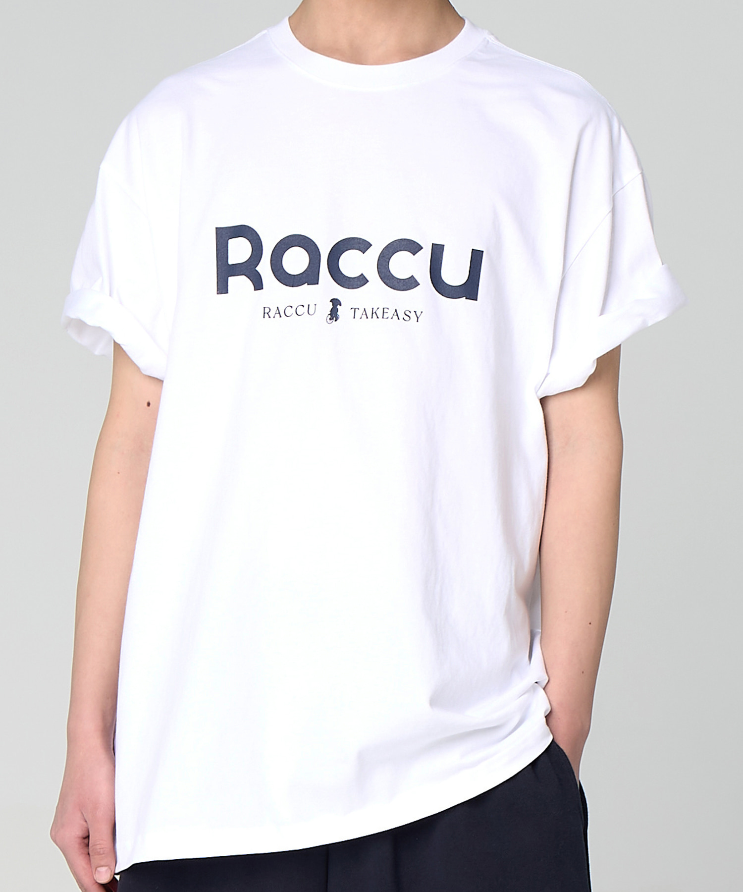 레거시 라쿠 프린트 티셔츠(화이트)