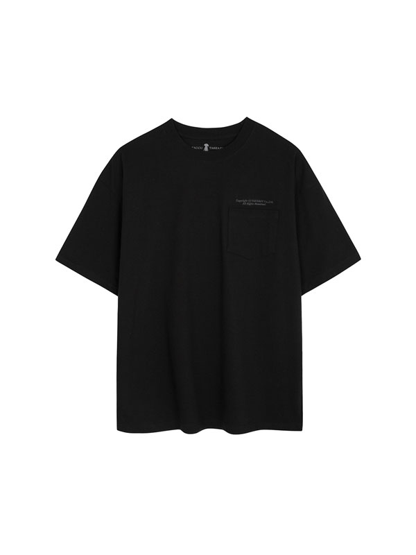 포켓 베리드 티셔츠(블랙)