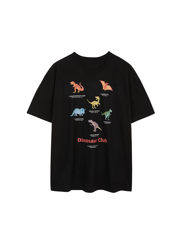 [5월28일 예약배송]다이노소어 클럽 티셔츠(블랙)