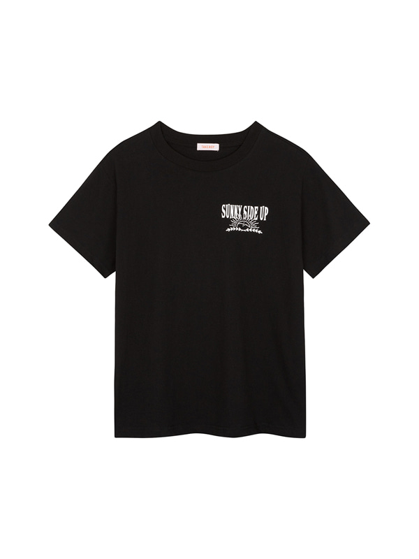 우먼스 써니사이드업 티셔츠(블랙)
